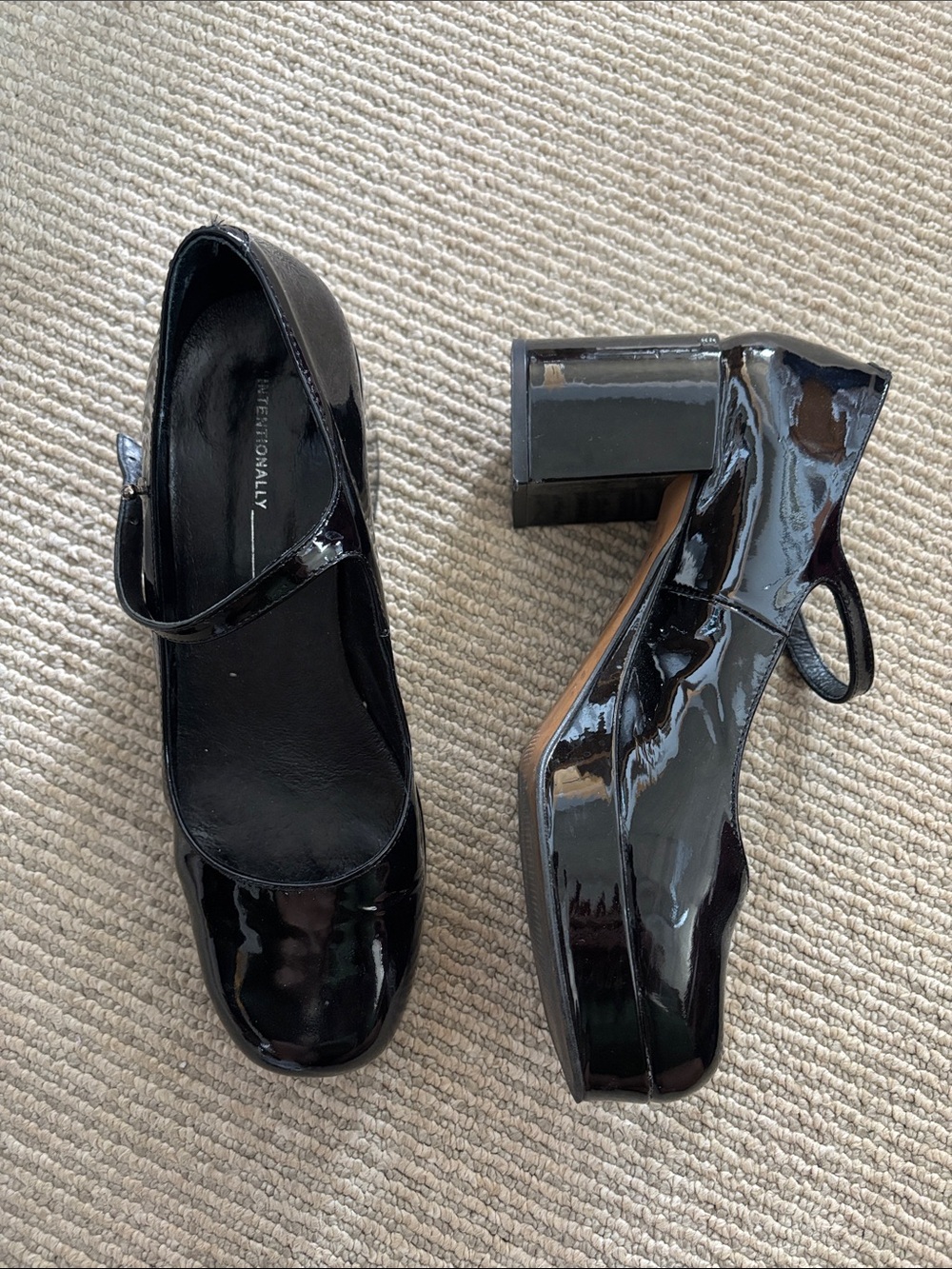 Intentionally Blank Mary Jane Platform Heels